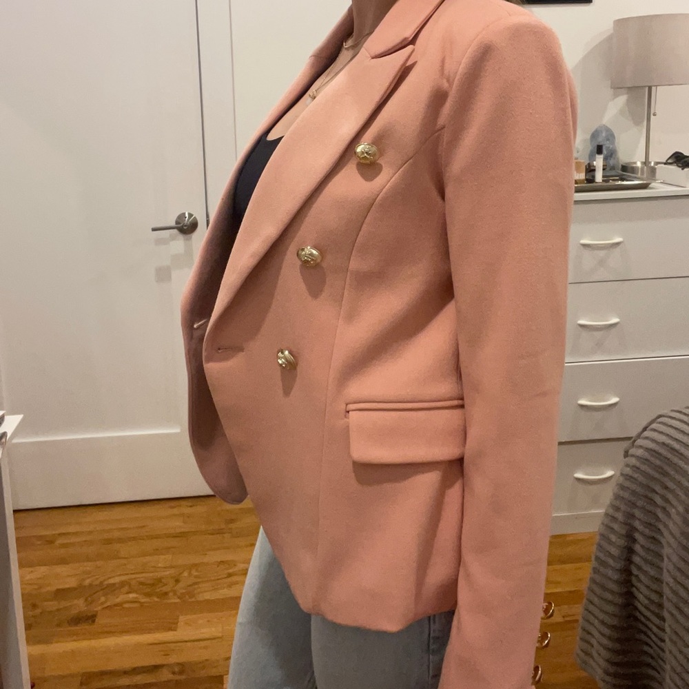 Gold Button Blazer - Picture 2 of 3